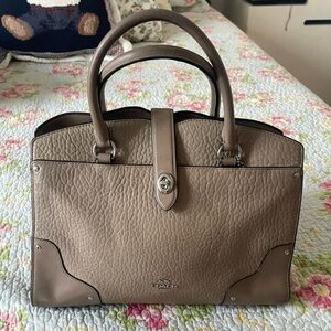 Coach Mercer Leather Satchel